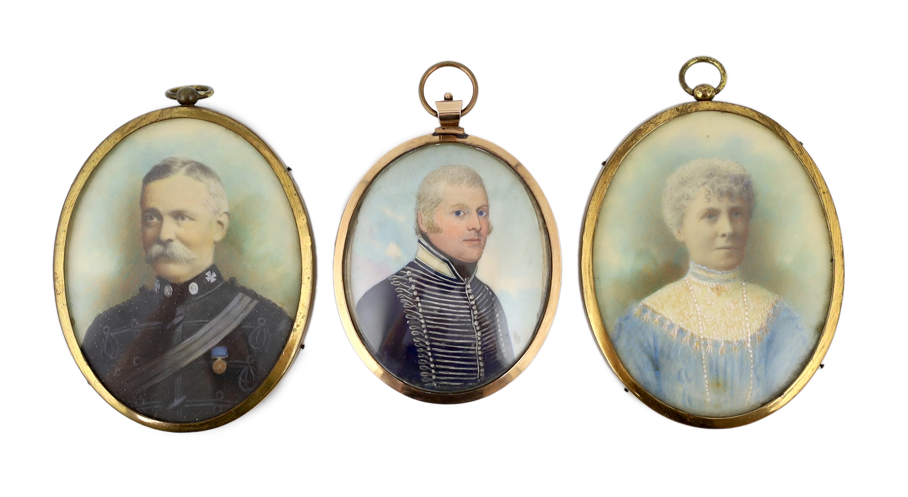 Frederick Buck (Irish, 1771-1840), Portrait miniature of Captain Joshua Garthside, watercolour on ivory, 6.2 x 4.8cm. CITES Submission reference HZ84K6HF